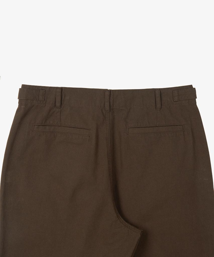 TOFFEE Fatigue Tabe Canvas Cotton Pants (Brown)