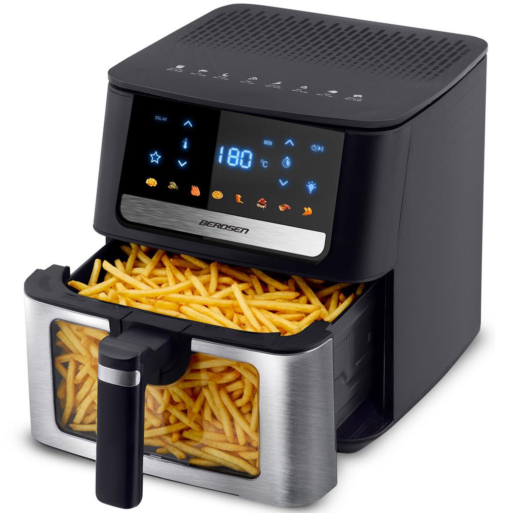 Friggitrice ad aria 6,5L Berdsen 1700W Bd-655 Nero