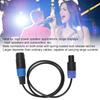 Speaker Cable, Elastic Portable Speakon Speaker Cable, Male To Female 4 Core Plug Ohm Head Speakon Cable, Speaker Connection Wire for Speaker
