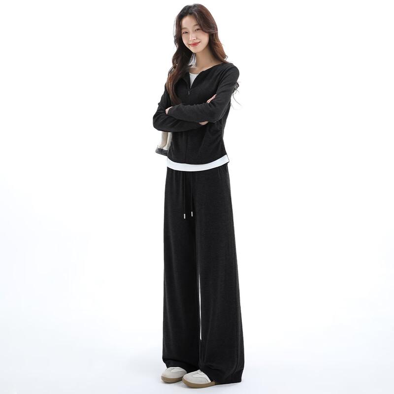 Handu Yishe Women's Faux Two-Piece Sweatshirt & Pants Set