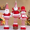 Knitted Style Christmas Doll Ornament Standing Posture Christmas Ornament  Wall Decoration