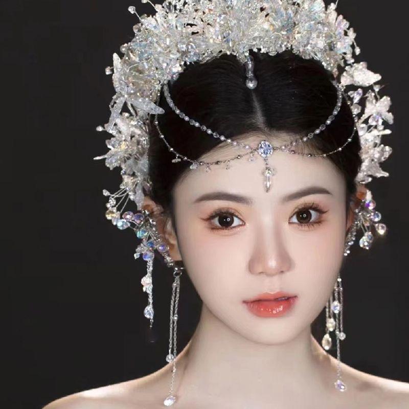 Etnický styl, Exotický styl, Pokrývka hlavy, Dámský přívěsek na obočí, Čelo, Bohémské doplňky, Starověké oblečení, Pohádková čelenka ze západních oblastí