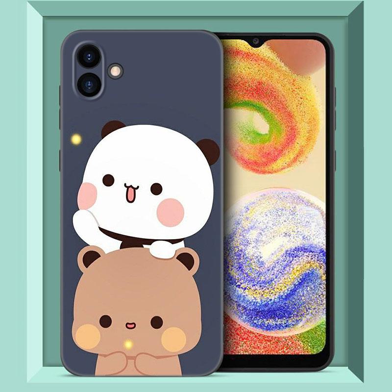 Cute BuBu DuDu Phone Case For Samsung Galaxy A01 A03 Core A04 E A02 A05 A10 A20 A21 A30 A50 S A6 A8 Plus A7 2018 Black Cover