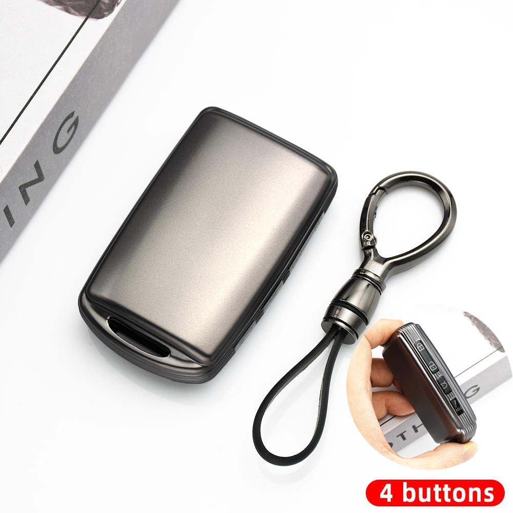 Auto Keyless Fob Shell Protector Keychain For Mazda Cx4 Cx8 Cx9 3 Axela Cx-30 Cx-5 3/4 Buttons Fashion Tpu Car Key Case Cover