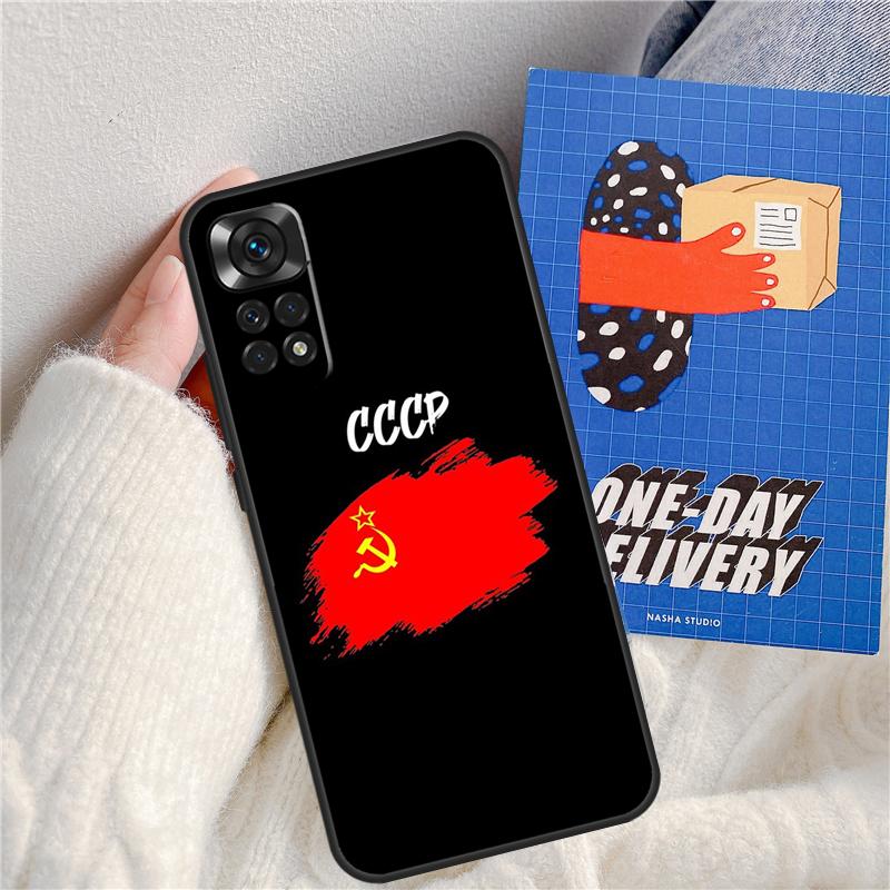 Soviet Union USSR Flag Funda For Xiaomi Redmi Note 13 Pro 14 9 10 11 12 9S 10S 11S 12S Redmi 13C 10C 12C 14C Case