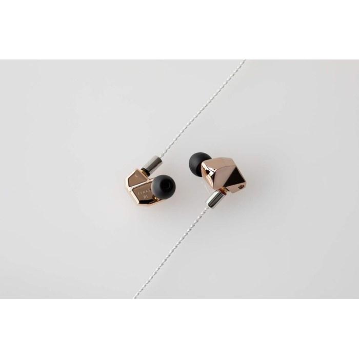 Final B1 Sound Isolation In-Ear Headphones, Dynamic & Balanced Armature Driver. Rose Gold.