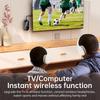 2 In 1 Bluetooth 5.4 Audio Transmitter Receiver 3.5MM AUX Hifi Stereo Audio Wireless Adapter with Mic for Car Airplane TV PC Headphone