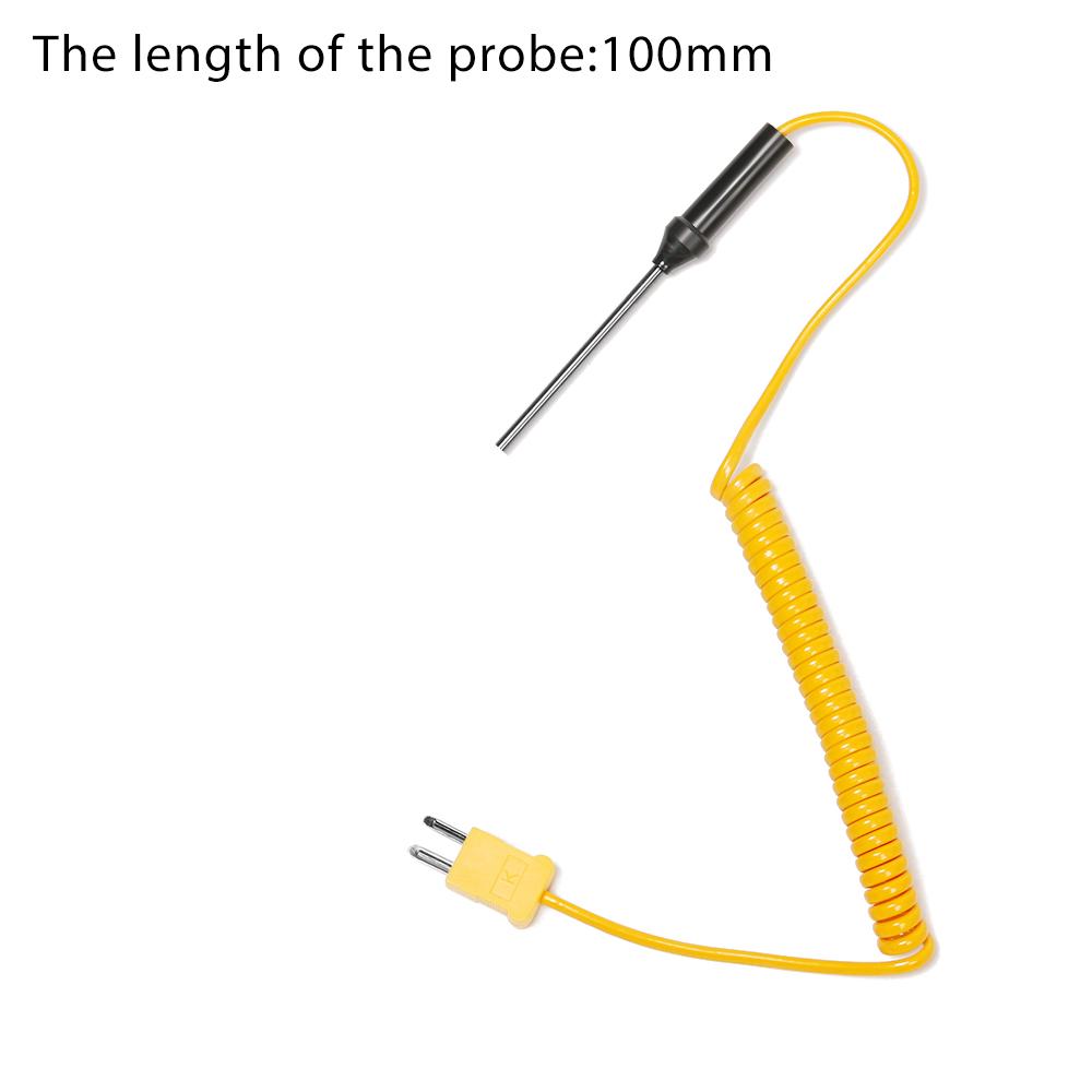 

-50C to 1200C K-Type Thermocouple 100/150/200/300/500mm Probe Sensor with Wire Cable Temperature Controller Measuring Tools