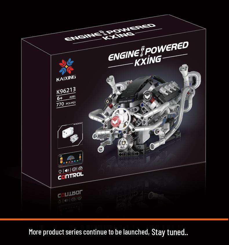 V8 Engine Model Building Kit: Educational Toy for Boys and Primary School Science Education