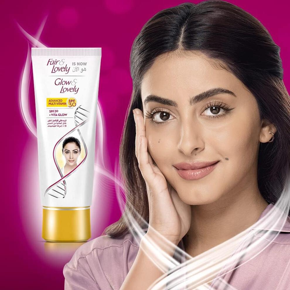 Glow & Lovely Advanced Multi-Vitamin SPF 30 + Vita Glow Gesichtscreme 100g Packung mit 2