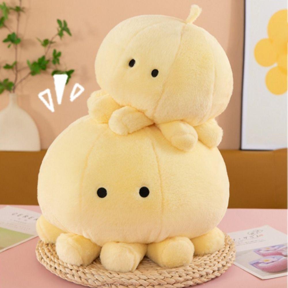 Bedroom Sofa Yellow Octopus Plush Toy Home Decoration Octopus Throw Pillows Children's Pillow Toys
