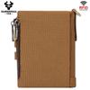 HUMERPAUL Men cowhide wallet Oxford cloth RFID anti-theft credit card bag coin purse with chain wallet with photo window