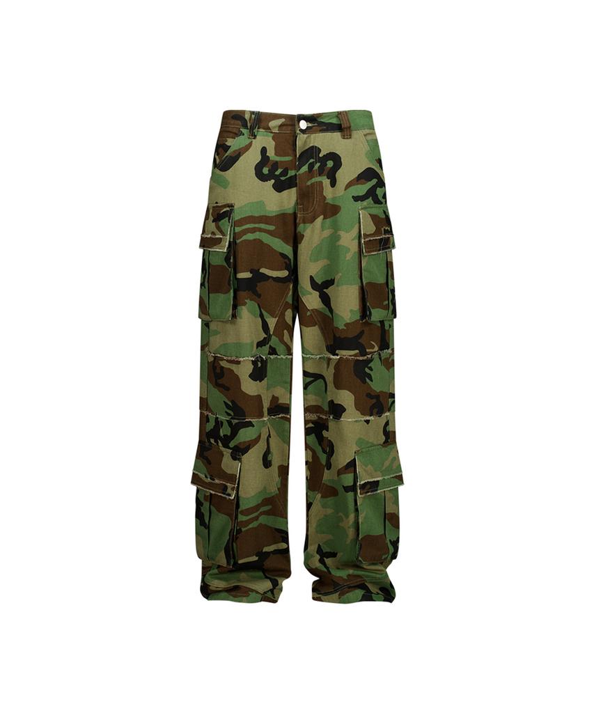 Dominant Distressed Camo Cargo Pants