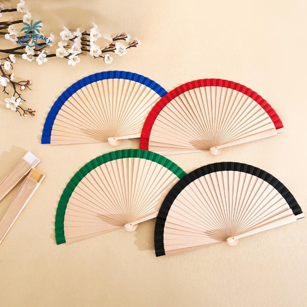 Hand Fan Plain Design Spanish Folding Fan Traditional Multipurpose Decorative Fan 23cm Portable Handmade Fan Cultural Events