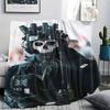 1PC GHOST Print Flannel Blanket, High quality Comfortable for All Seasons, Home Decor, Warmth and Comfort, Perfect for Christmas Gifts160