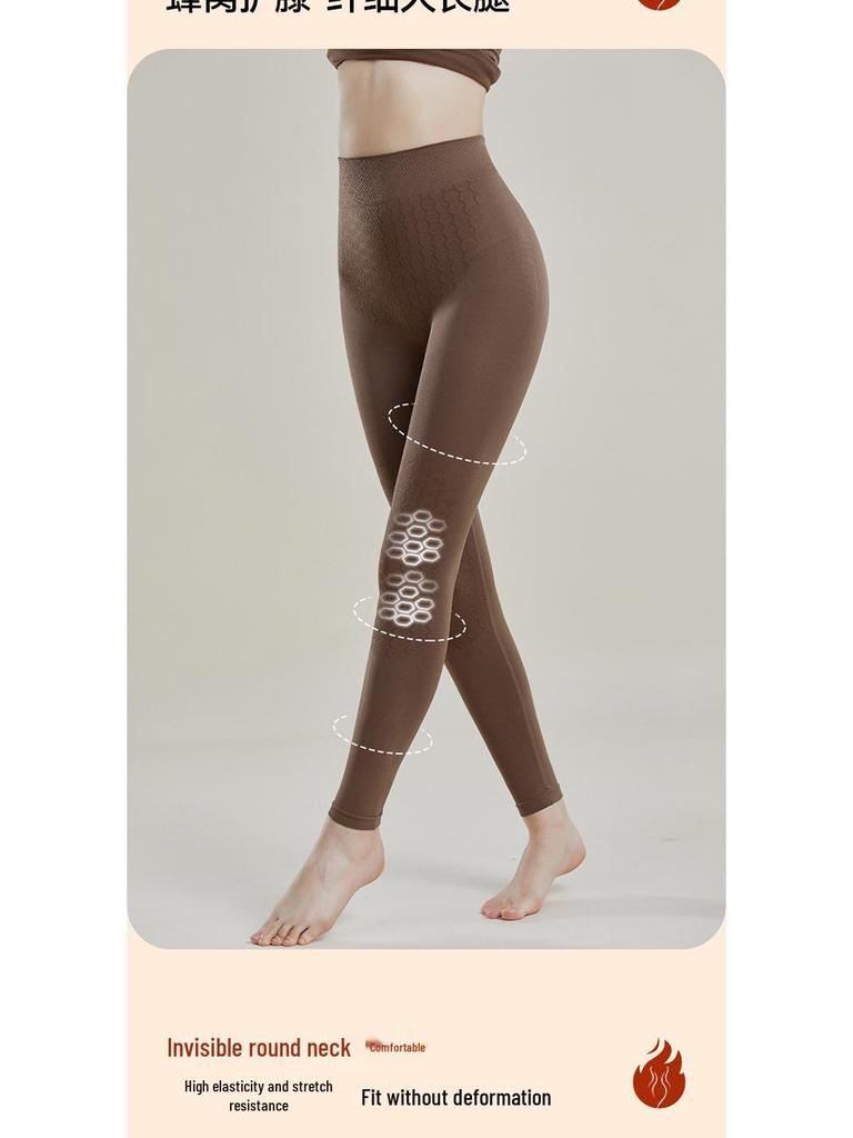 Women's Self-Heating Seamless Cashmere Thermal Underwear Set - Shaping and Slimming for Autumn and Winter