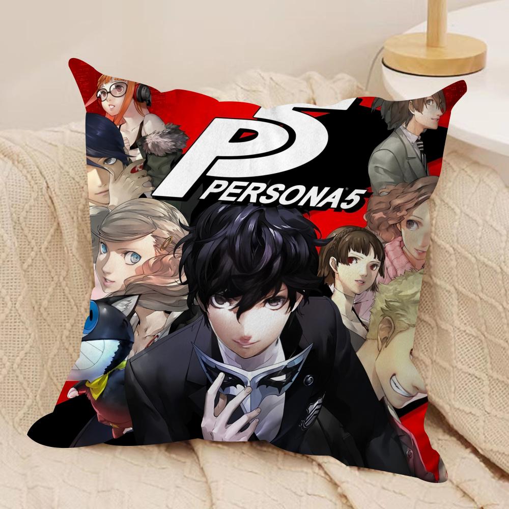 PPersona  Cushion Cover Soft Plush Fabric DoubleSided Printed Cushion Covers for All Seasons Home Decor