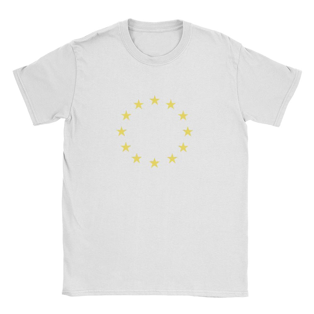 EU Europe European Union European Flag EU starsTShirt Summer Cotton T Shirts Unisexs Fashion Casual TShirt Short Sleeve Funny