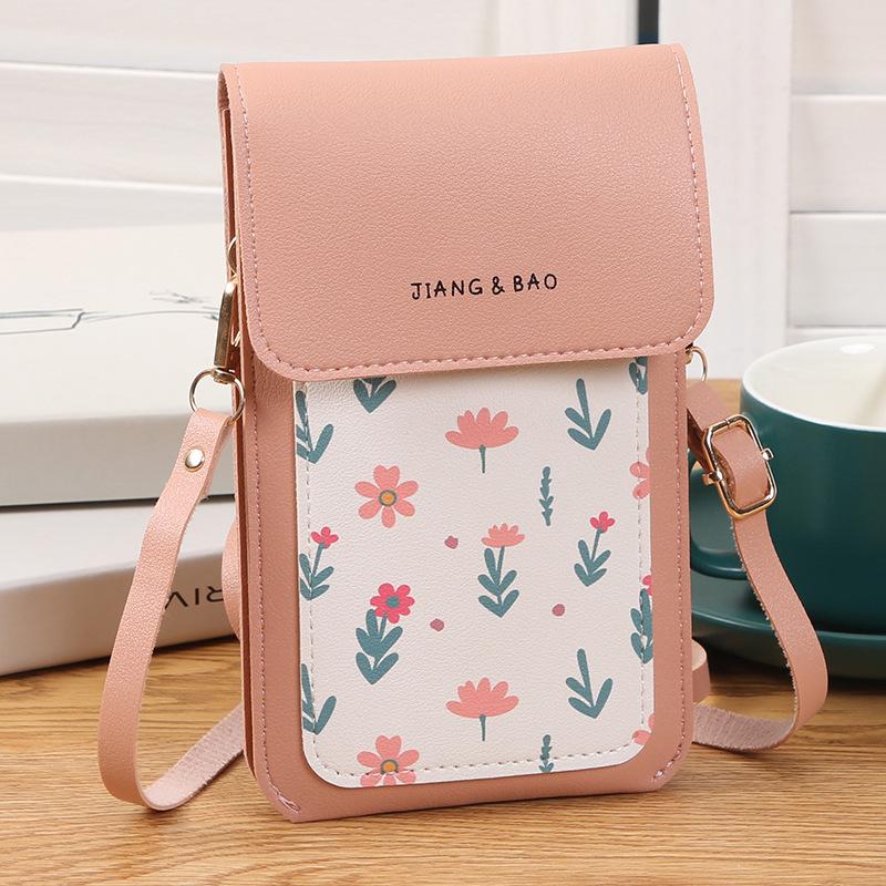 Borsa a tracolla da donna con touchscreen - Piccola borsa a spalla alla moda per telefono e chiavi
