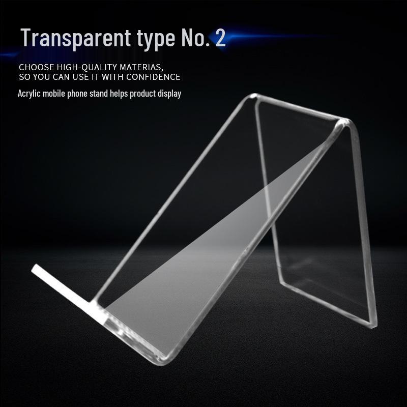 Akrylowy Stojak na Telefon - Kreatywny Wystrój Akademika Przezroczysty Wyświetlacz