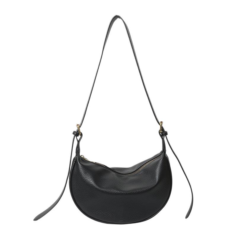 Korean Style Women's Soft PU Large Capacity Dumpling Bag - Casual & Versatile Shoulder/Crossbody