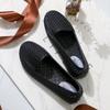 Summer Women Hollow Out Loafers Woven Breathable Slip On Flat Casual Daily Office Commute Walking Shoes