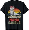 Nanasaurus T Rex Dinosaur Nana Saurus Family Matching T-Shirt Unisex T-Shirt
