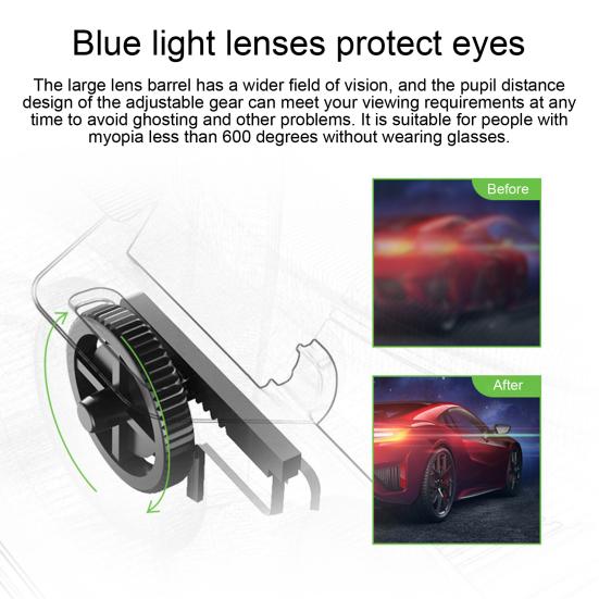 Virtual Reality Glasses Smart Full Screen 3D VR Headset Helmet Phone Lenses for Smartphones