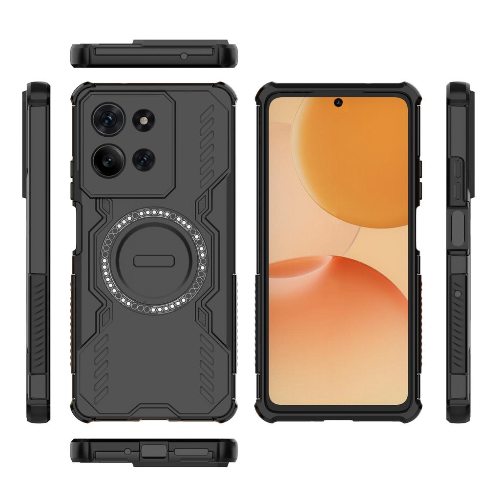 Pro Motorola Moto G75 5G Pouzdro Magnetická přitažlivost Armor Nárazník Pro Motorola Moto G75 Pouzdro pro odvod tepla Pro Motorola Moto G75