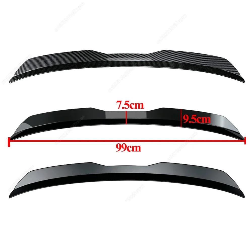 Car Rear Roof Spoiler Wing For Renault Clio 2 Mk2 2015-2020 Hatchback Rear Tail Wing Gloss Black ABS Bodykits Tuning
