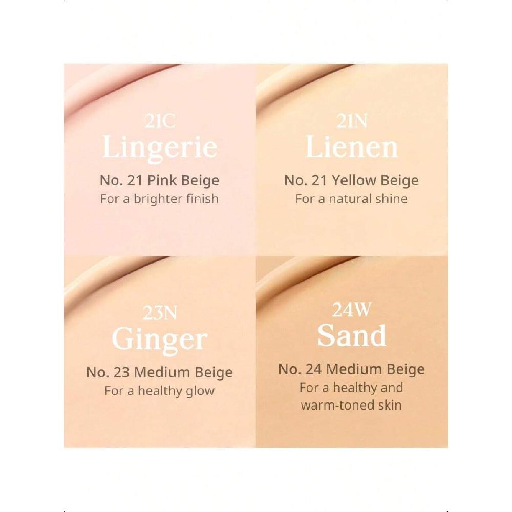 Clio Kill Cover Mesh Glow Cushion Foundation 15г+15г рефіл Скляна шкіра, Стійкий, Легкий, Нарощуване покриття, Макіяж для сяючої шкіри