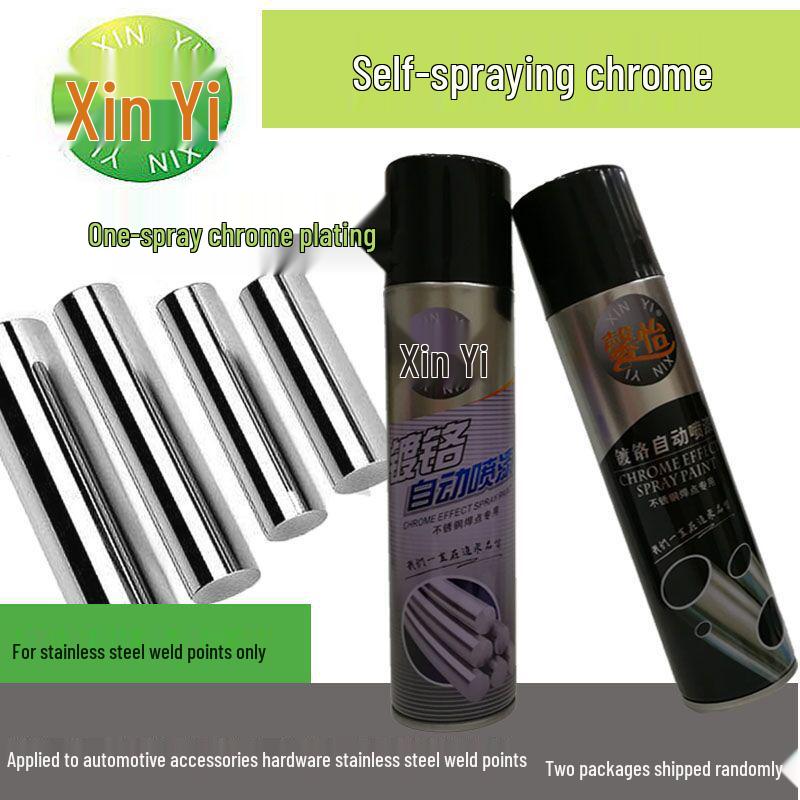 

Xin Yi Хром Самораспыляемая Краска Металлическая из Нержавеющей Стали с Серебряным Покрытием серебряный