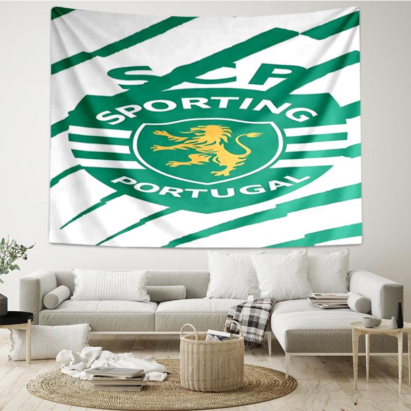 Sporting Cp Crest Emblem Tapestry Room Decoration Wall Hanging for Living Room Bedroom, dormitory, Birthday and Christmas gifts
