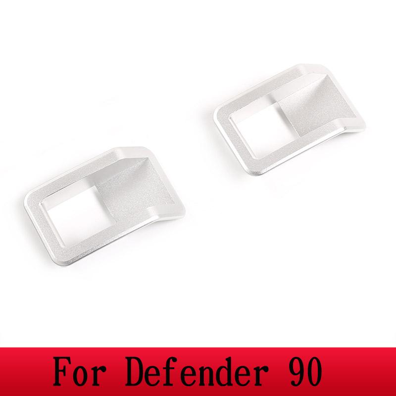 For 04-19 Land Rover Defender 90 110 130Car Internal Door Latch Outside Frame Handle Decoration Cover Defender Auto Accessories