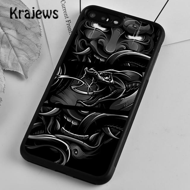 Krajews Japanese Hannya Mask Phone Case Cover For iPhone 17 Air 16 15 14 plus 12 13 pro max coque Shell Fundas