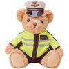 Traffic Police Bear Teddy Bear Police Doll Iron Riding Motorcycle Bear Riding Clothes Plush Toys
