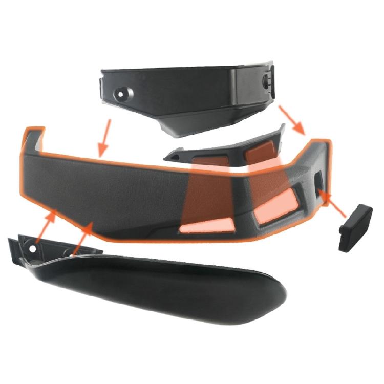 ATV Hand Brush Guard Handguard Air Deflectors Set Fit For Can-Am Ryker 600 900