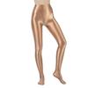 Dames Metalliske Falske Todelte Tights Høy Midje Yoga Fitness Leggings