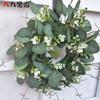 Realistic Eucalyptus Wreath Wedding Door Decor Party Home Styling Photography Prop