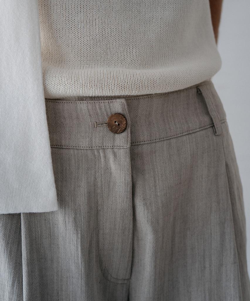 Beullaengkeulumumeon Bird Pocket Pants_Neutral Sand