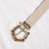 New Ladies Chic Fashion Pin Buckle Glossy Multi-color Elegant European and American Exquisite Belt Gold Buckle Simple Engraving