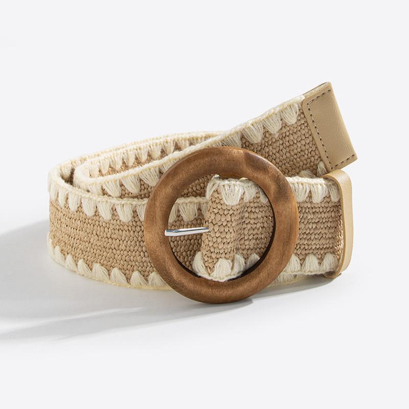 Bohemian Waist Belt Womens Handcrafted Festival Style With Plastic Buckle For Casual Wear