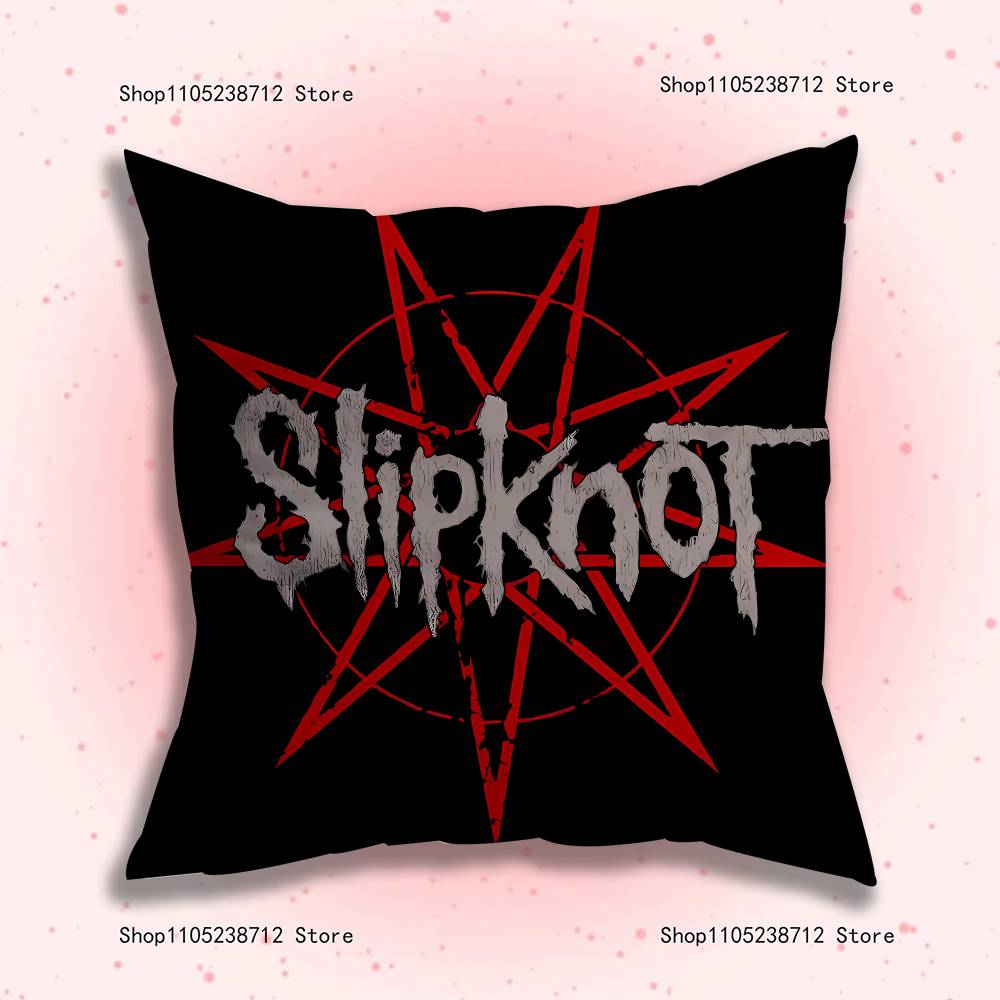 Band Cool S-Slipknot Pillowcase Pillowslip Cushion Plush Boys Girls Cartoon Anime Kawaii Decoration Kids Birthday Cute Gifts