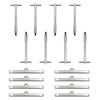 T-Bar Valves Cover Hold Down Kit with Aluminum Bars and Threaded Posts for 283 327 350 Bolts Tabs Rebuild Maintenance, and Installation Support