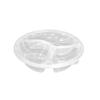 150-Pack Round 3-Compartment Disposable Takeaway Meal Boxes