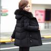 Jachetă de iarnă cu puf pentru femei Parka, haină caldă din bumbac, căptușită, de înaltă calitate, pardesiu scurt, cu glugă.