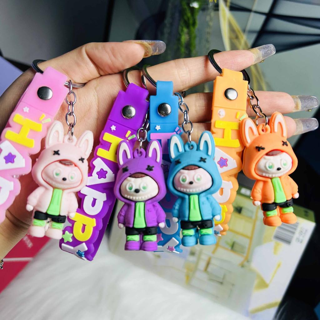 1PC Sheep Keychain Pendant Couple Car Bag Key Ring Pendant