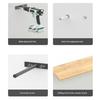2Pcs Heavy Duty Floating Shelf Brackets Replacement Rustproof Wall Shelf Support Furniture Replacement Hardware