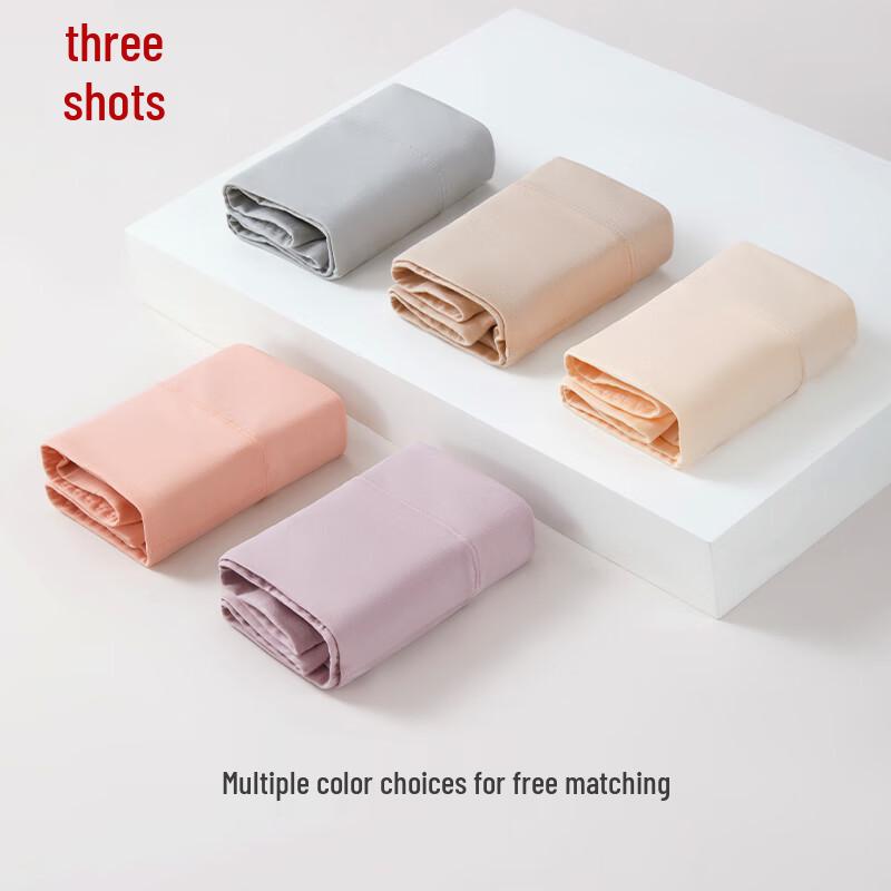 Threegun Women's 7A Antibacterial Cotton High-Waist Briefs (3-Pack)