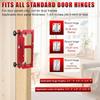 Aluminum Alloy Door Hinge Jig Set Door Frame Stable Locator Hinge Drilling Fixture Flat Heads Clamp for Precise Mortising